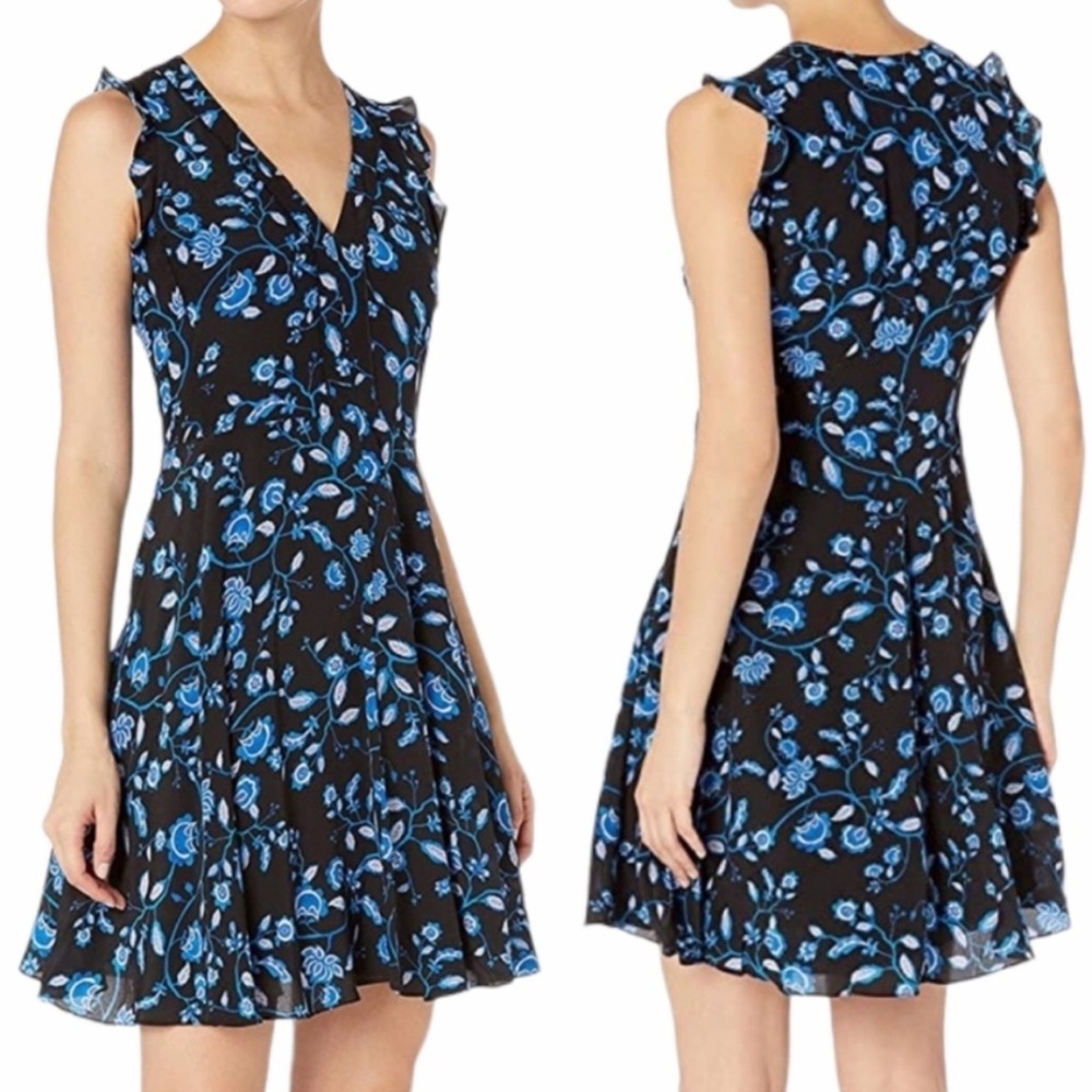 NWT Rebecca Taylor Kyoto Floral Print Silk Dress 4
